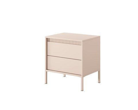Тумба прикроватная Perfect Home Сенсо / Senso 2S/53 с 2 ящиками Беж (PFH-092035)