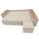 Угловой ортопедический диван Мекко Cube Comfort 2650x1600 Gold IІІ категория Austin 1 Ivory (MEK-161769)