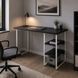 Стол письменный Кевин Ferrum-decor 75x140x60 Белый металл ДСП Каштан Арвадонна 32 мм (FRD-108097)