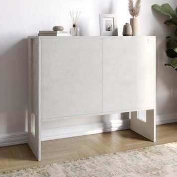 Комод-1 з 2 дверима LION Нобу 90х34х80 см Бетон Style (LION-042259), Бетон Style