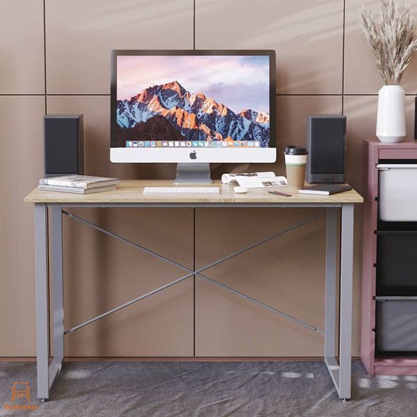 Письмовий стіл Ferrum-decor Дейв 75x120x60 сірий ДСП Дуб Сонома 16мм (FRD-102369)