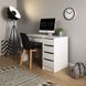 Стіл туалетний письмовий Perfect Home Ада / Ada 5S/120 з 5 шухядами Білий глянець (PFH-091306)
