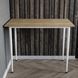 Стол универсальный Prime Ferrum-decor 750x1200x600 Белый металл ДСП Дуб Евок Прибрежный 16 мм (FRD-107697)