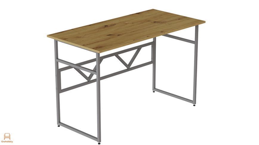 Компьютерный стол Ferrum-decor Раян 75x140x70 серый ДСП Дуб Артизан 32мм (FRD-107091)