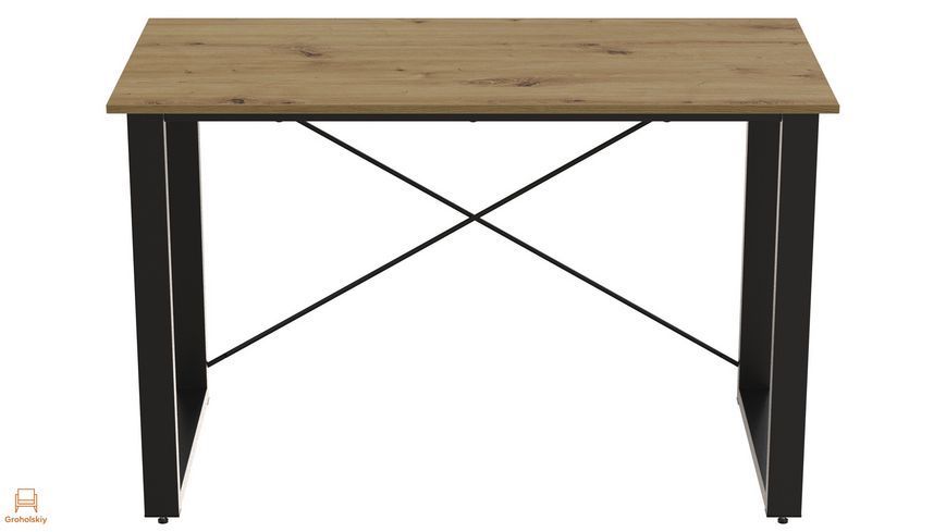 Письмовий стіл Ferrum-decor Драйв 750x1000x700 Чорний метал ДСП Дуб Артизан 32 мм (FRD-103364)