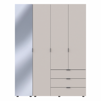 Комплект шкафов для одежды Doros Гелар (2 шт.) 155х49,5х203,4 см Зеркало/Кашемир (DRS-011259)