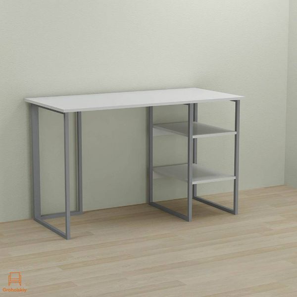 Письменный стол Ferrum-decor Кевин 75x120x70 серый ДСП Белое 16мм (FRD-101747)