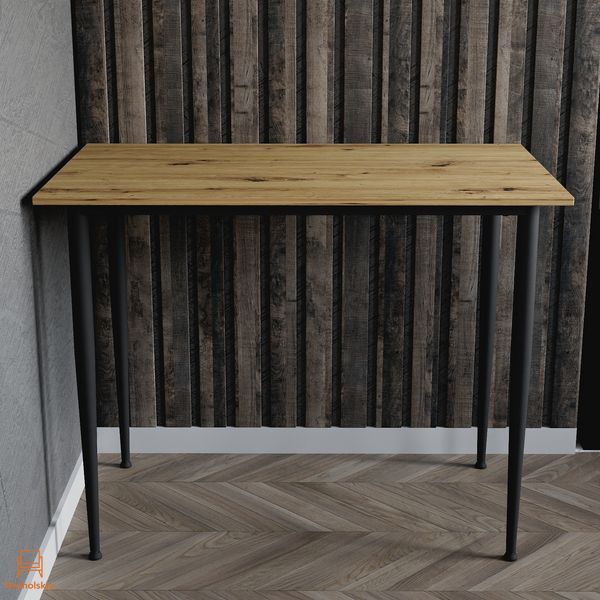 Універсальний стіл Prime Ferrum-decor 750x1400x600 Чорний метал ДСП Дуб Артизан 16 мм (FRD-107648)