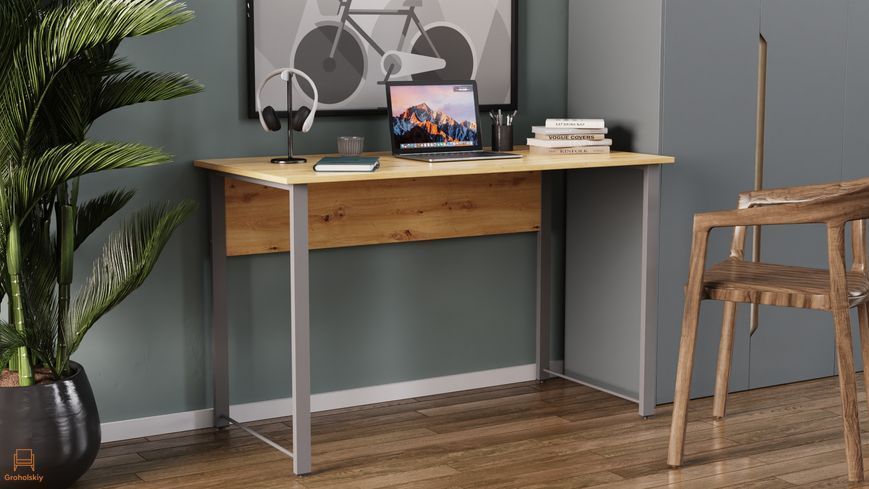 Комп'ютерний стіл Ferrum-decor Курт 75x100x70 сірий ДСП Дуб Артизан 32 мм (FRD-107142)