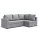 Угловой ортопедический диван Мекко Lincoln 2400*1500 Lux III категория Austin 18 Grey (MEK-161277)