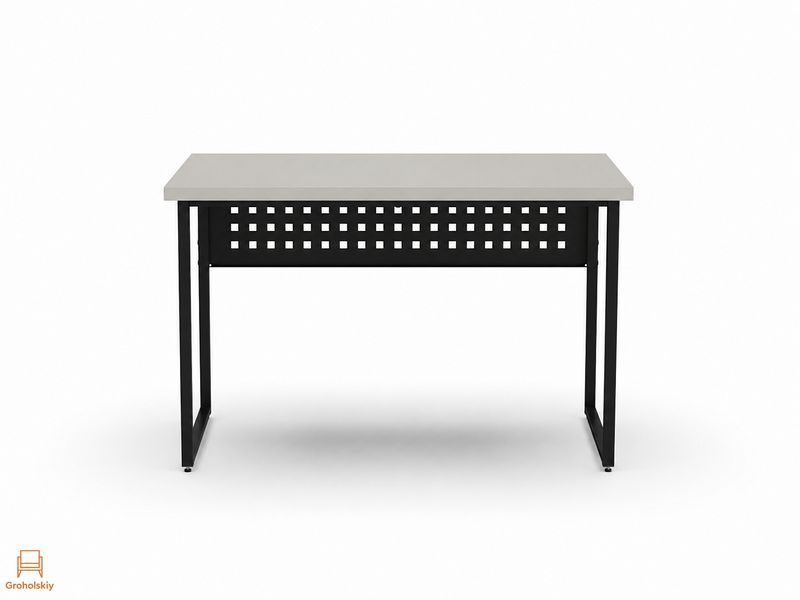 Стол письменный Майк Ferrum-decor 75x100x60 Черный металл ДСП Кашемир 32 мм (FRD-108300)