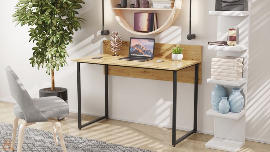 Комп'ютерний стіл Ferrum-decor Скай 76x100x70 чорний ДСП Дуб Артизан 32 мм (FRD-106994)