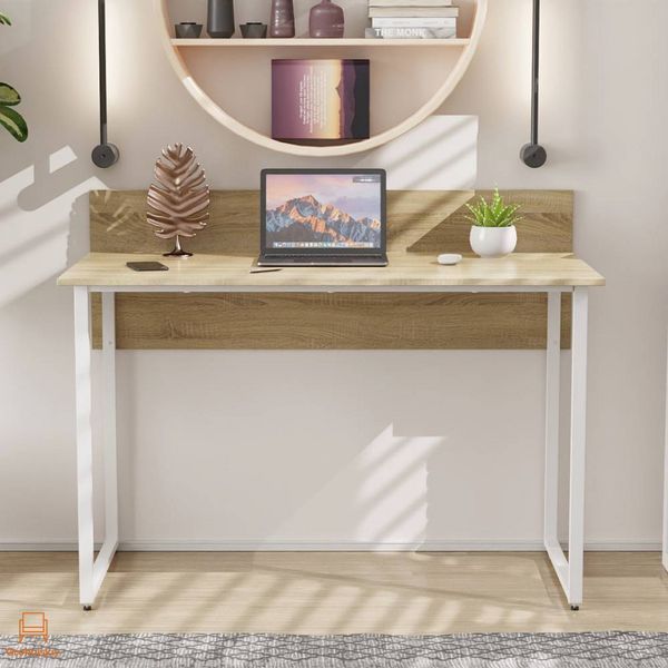 Письмовий стіл Ferrum-decor Скай 75x140x60 білий ДСП Дуб Сонома 16мм (FRD-101082)