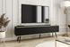 Тумба под телевизор Perfect Home Оро/Oro 3-дверная с черными ножками RTV175 MDF Черный (PFH-091346)