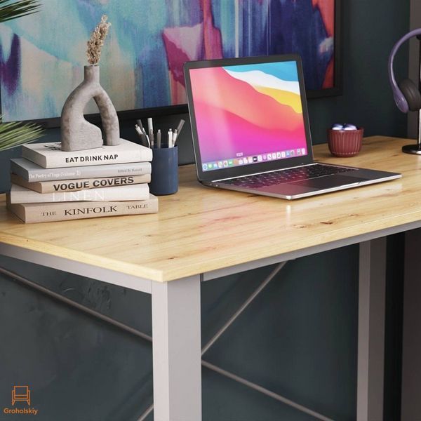 Письменный стол Ferrum-decor Драйв 750x1000x700 Серый металл ДСП Дуб Артизан 32 мм (FRD-103371)