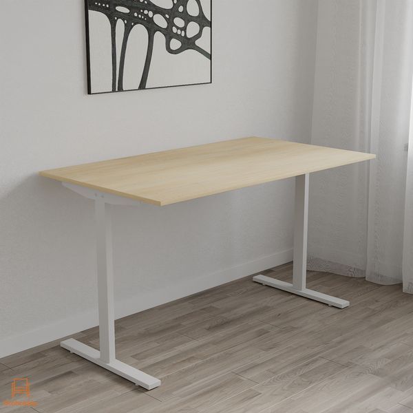 Стіл письмовий Space Ferrum-decor 750x1400x700 Білий метал ДСП Дуб Кремона Торро 16 мм (FRD-108003)