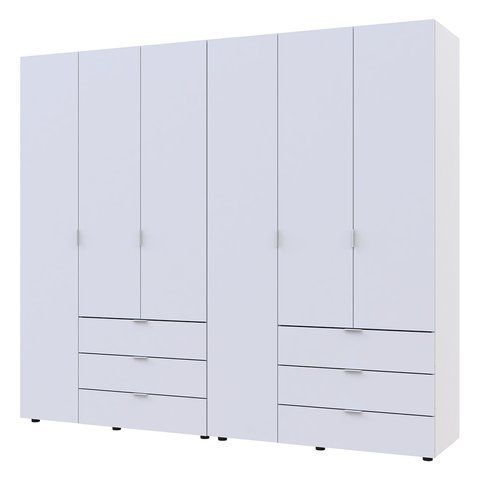 Комплект шаф для одягу Doros Гелар (2 шт.) 232,5х49,5х203,4 см Білий (DRS-011115)
