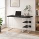 Стіл письмовий Кевін Ferrum-decor 75x120x70 Білий метал ДСП Каштан Арвадонна 32 мм (FRD-108109)