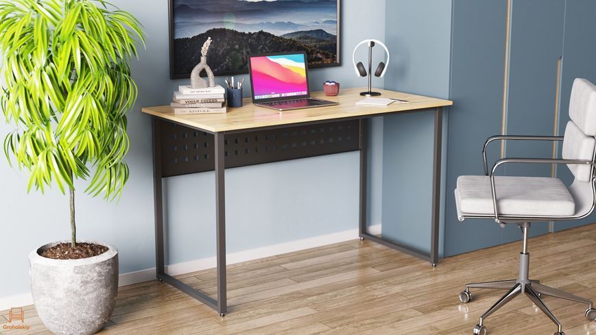 Компьютерный стол Ferrum-decor Майк 75x100x60 черный ДСП Дуб Артизан 32мм (FRD-107102)