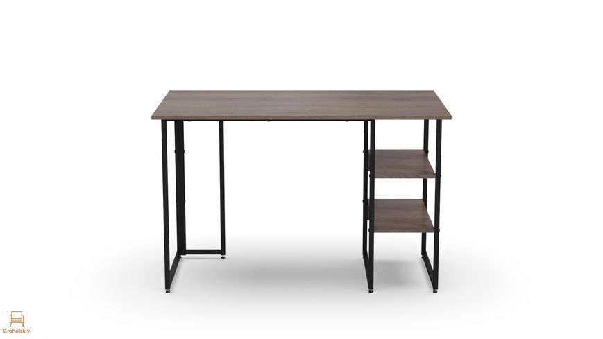 Стол письменный Кевин Ferrum-decor 75x100x60 Черный металл ДСП Дуб Кремона Канолло 16 мм (FRD-108009)