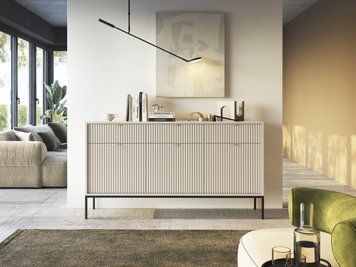 Комод Perfect Home Нова KSZ154 3D3S Кашемир с черными ножками