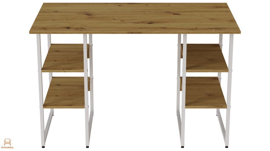 Компьютерный стол Ferrum-decor Карэн 75x140x60 белый ДСП Дуб Артизан 32мм (FRD-107253)