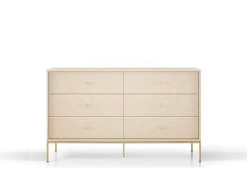Комод Perfect Home Моно/Mono с 6 ящиками и золотыми ножками MKS154 Беж песочный (PFH-091209)
