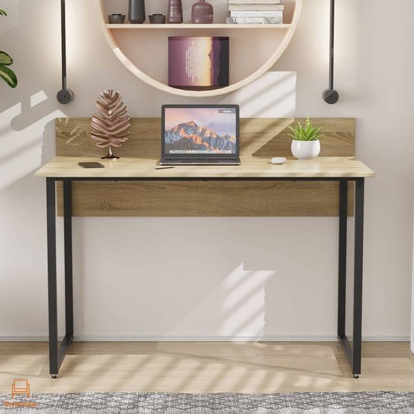 Письменный стол Ferrum-decor Скай 75x100x70 черный ДСП Дуб Сонома 16мм (FRD-103642)