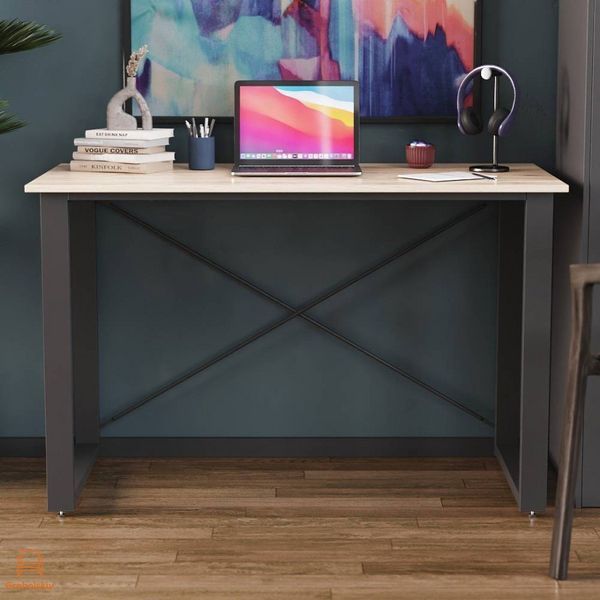 Письменный стол Ferrum-decor Драйв 750x1200x700 Черный металл ДСП Дуб Сан-Марино 32 мм (FRD-103381)